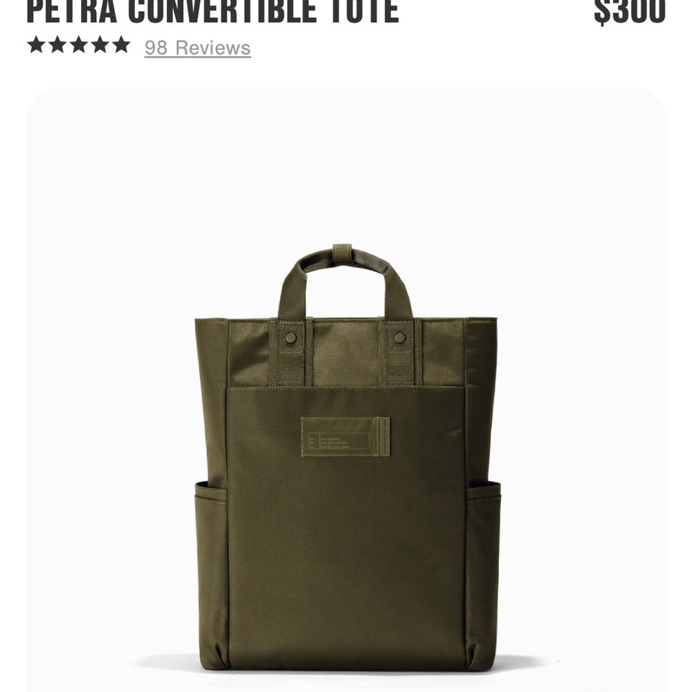 Dagne Dover Green Backpack Sleek Durable Design
